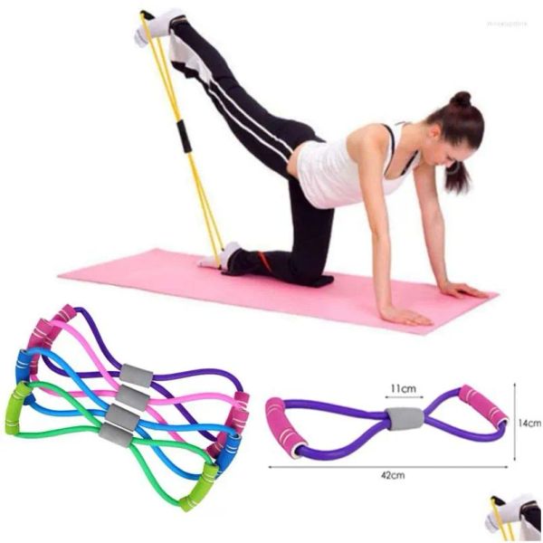 Widerstandsbänder Abnehmen Yoga Gummiband Workout Fitness Brust Expander Elastisch für Heimsport Übung Brust Drop Lieferung Outd Dhhnk