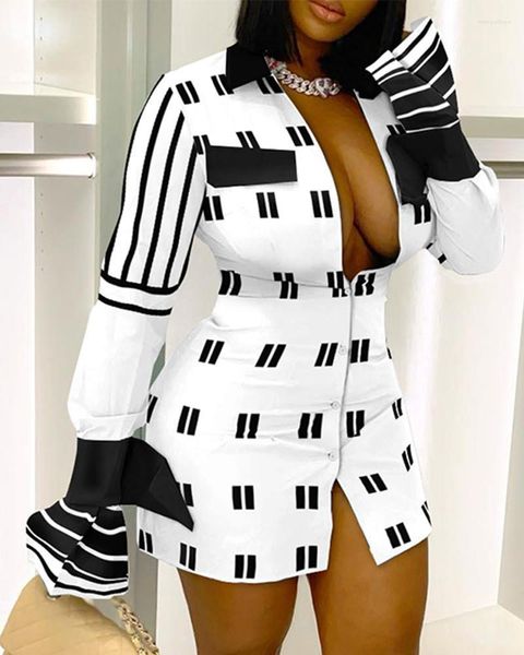 Lässige Kleider Mori Style Advanced High Sense Go-Getter Mädchen Sport und Freizeit 2023 Druck Langarm-Shirt-Kleid