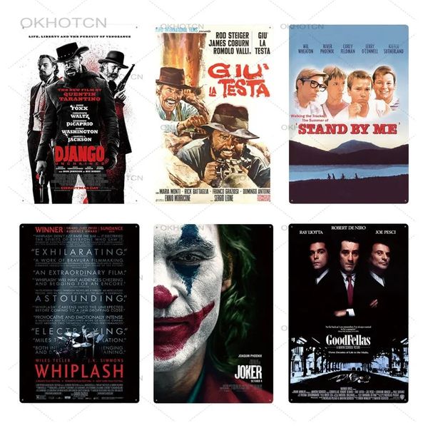 HISIMPLE Classic Movie Funny Metal Poster Film Metall Blechschild Wanddekoration für Bar Pub Club Man Cave Plaque Jokers Metall Vintage Eisen Gemälde Kino Dekor Poster