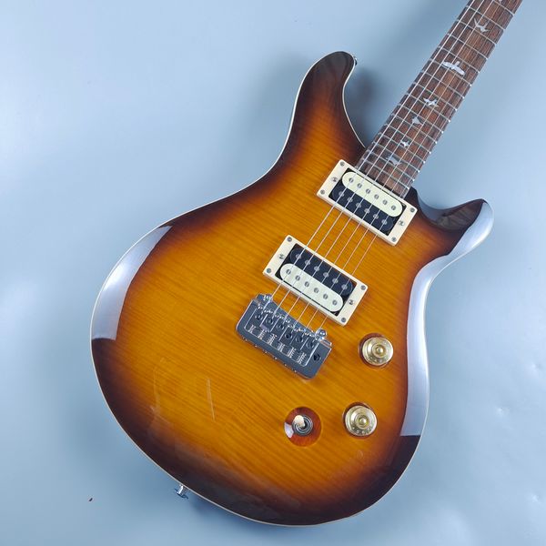 Personalizado Santana ll Santana Tobacco Gradient Quilt Maple Top Guitar Reed Smith 22frets China Made Guitarras Elétricas