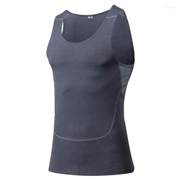 Camicie attive Camicia da yoga aderente da uomo Palestra Corsa da basket Senza maniche Traspirante Esercizio Fitness Canotte