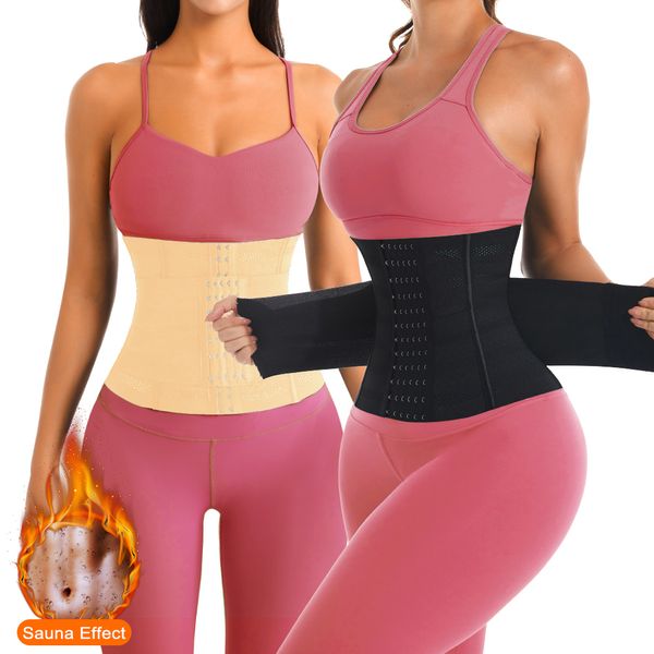 Shapers da donna MISTHIN Doppia cintura Vita Cincher Trainer Dimagrante Faja Body Shaper Corsetto in lattice Regolabile Shapewear Pancia piatta Avvolgere dopo il parto 230515