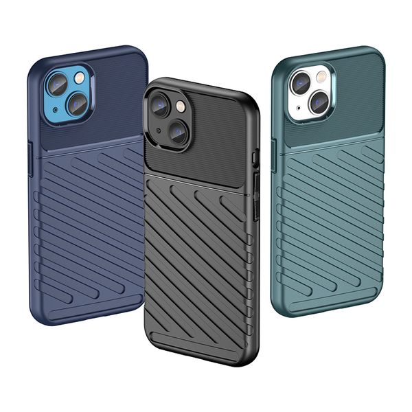 Custodie per telefoni per Iphone 15 14 13 12 Xr Xs X Mini Pro Max 8 7 Plus CE Rugged Shield Custodia per texture smerigliata Stripe Funda