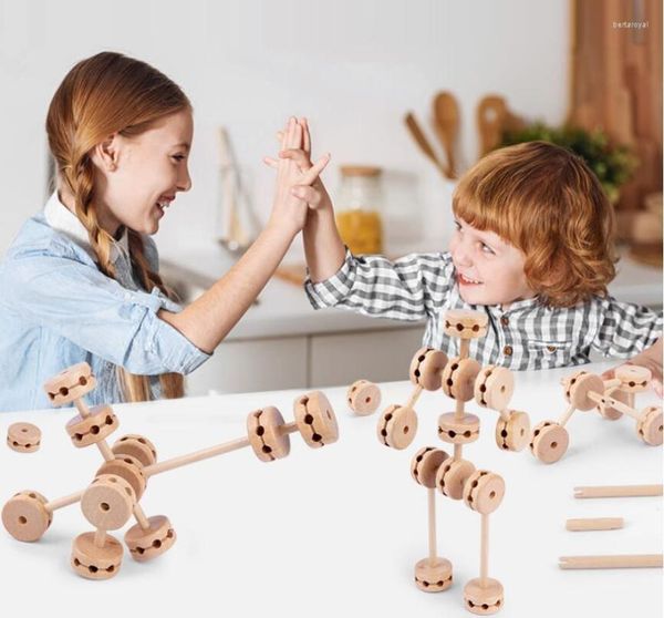 Sacchetti per gioielli Blocchi da costruzione Giocattoli educativi per bambini