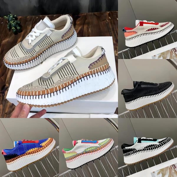 Nama Sneakers Tasarımcı Kadın Rahat Ayakkabılar Yeni Desen Posta Tuval Gökkuşağı Sneaker Koşu Spor Ayakkabı Moda Boyutu 35-42