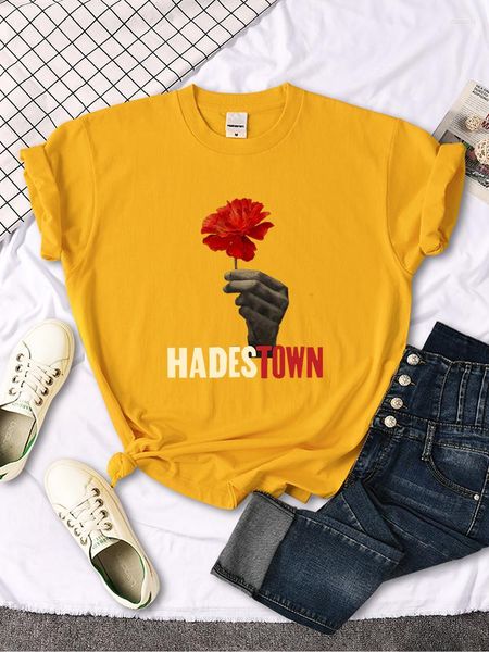 Damen T-Shirts Old Sad Song Hadestown Shirt Frau Mode Straße Kurzarm Hip Hop Coole Kleidung Sommer Casual T-Shirt weiblich