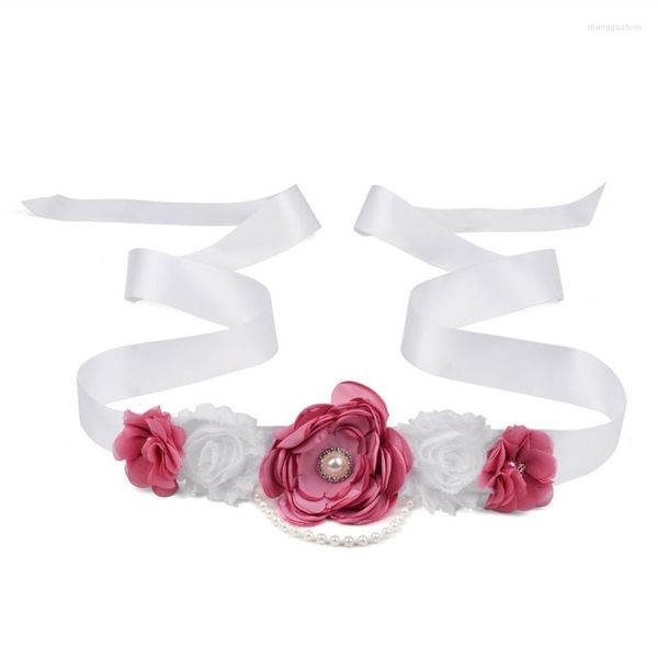 Cinture Cintura a fiori Cintura da sposa Fascia da sposa Nastro per abito da damigella d'onore