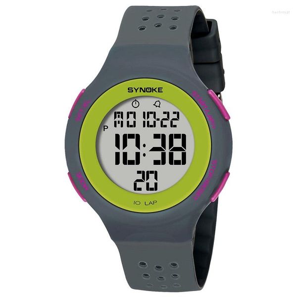 Orologi da polso SYNOKE Orologio con quadrante grande da uomo Orologi sportivi ultrasottili Orologio elettronico da donna con LED impermeabile Digitale Relogio Masculino