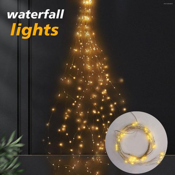 Stringhe 2m 100 led Ramo Luci Giardino Ghirlanda LED Cinque rami Cascata Decorazione per la casa Matrimonio all'aperto Roomn Natale