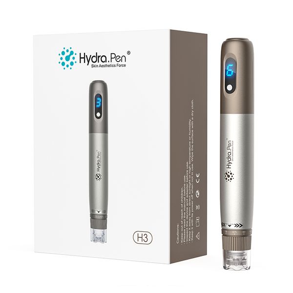 Caneta Hydra Pen H3 de 12 pinos sem fio, caneta líquida para microagulhamento, rejuvenescimento da pele, anti-envelhecimento, caneta Dr 0,1-1,0 mm