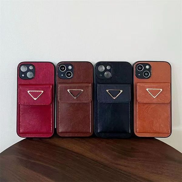 Дизайнеры Luxursys Phone Case для iPhone7/8 11 11pro 12 12pro 13 14 Новая карта смена теленка Light Luxury Case Case Case Mobile Phore Cash