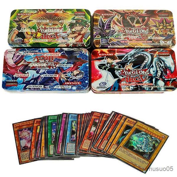 Card Games 41pcs Iron Box без повторения со Flash Yugioh английская карта Muto Full Edition Collection Kids Toy Gift