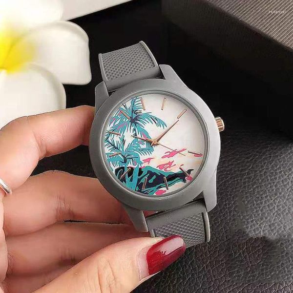 Orologi da polso Orologi da polso di marca Moda Uomo Donna Donna Ragazza Coppie Coccodrillo Stile Quarzo Casual Cinturino in silicone Orologio LA10Orologi da polso