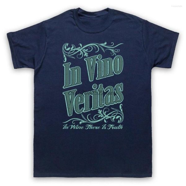 Herren-T-Shirts IN VINO VERITAS WINE THERE IS TRUTH FUN LATIN PHRASE T-Shirt für Herren und Damen für Kinder