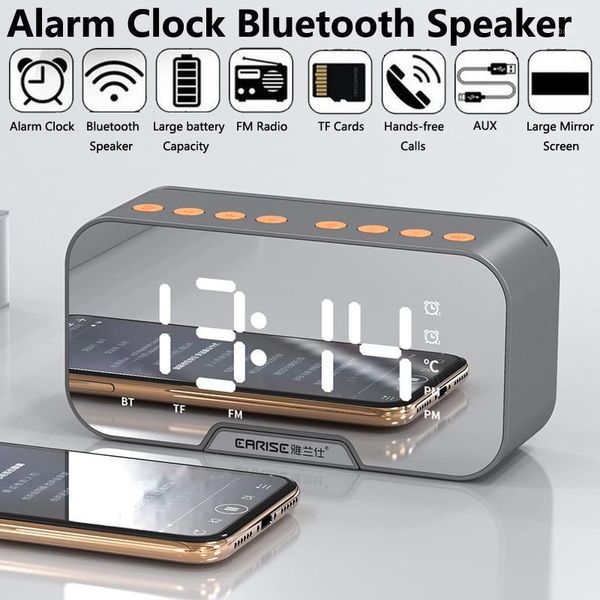 Компания Accessories Другие FM Radia Targe Clock Wireless Bluetooth Music Player Mirror светодиодный цифровой стол с двумя режимами электронный стол watc