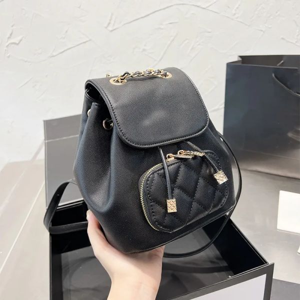 Женские роскошные дизайнерские сумки мода подлинная кожаная сумка для плеча 2023 Новый классический рюкзак