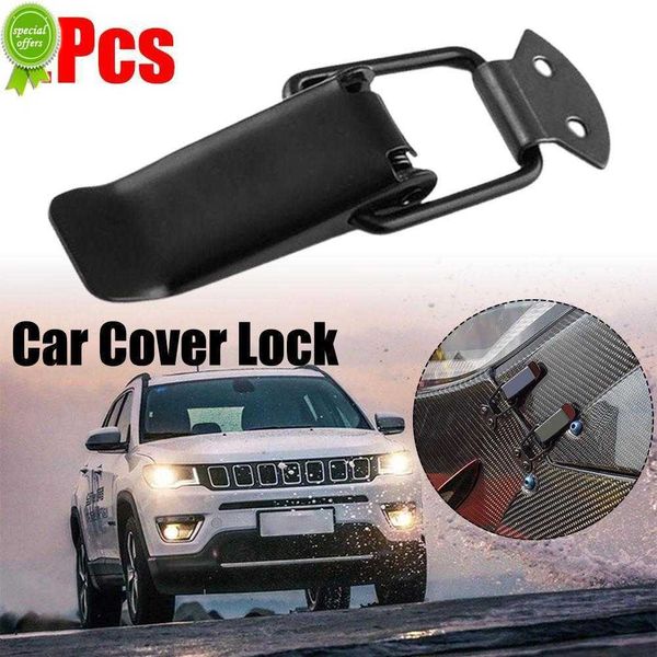 Nuovo 2 pezzi paraurti universale durevole gancio di sicurezza gancio clip kit clip hasp per auto da corsa cofano camion chiusura a sgancio rapido auto # 292144