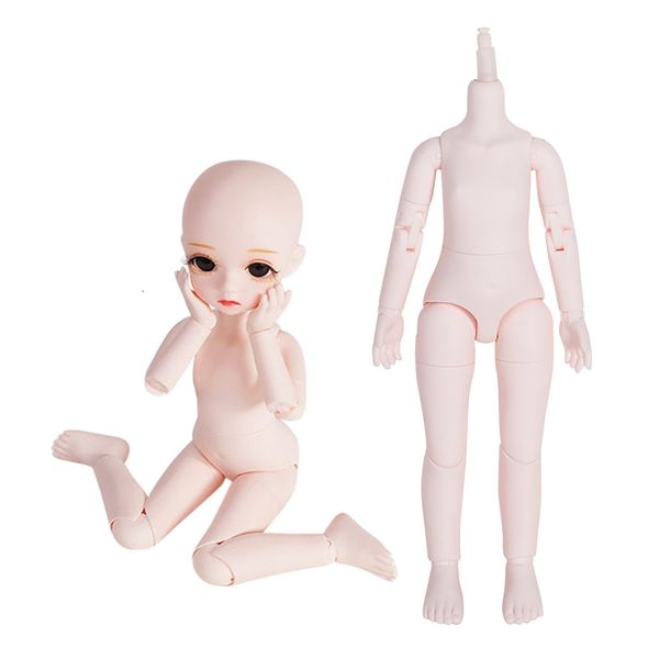 Bonecas Dream Fairy 16 BJD Nude 28cm Articulação Bola Pele Natural Corpo Moda Faça Você Mesmo Maquiagem Brinquedo Presente para Meninas SD 230512