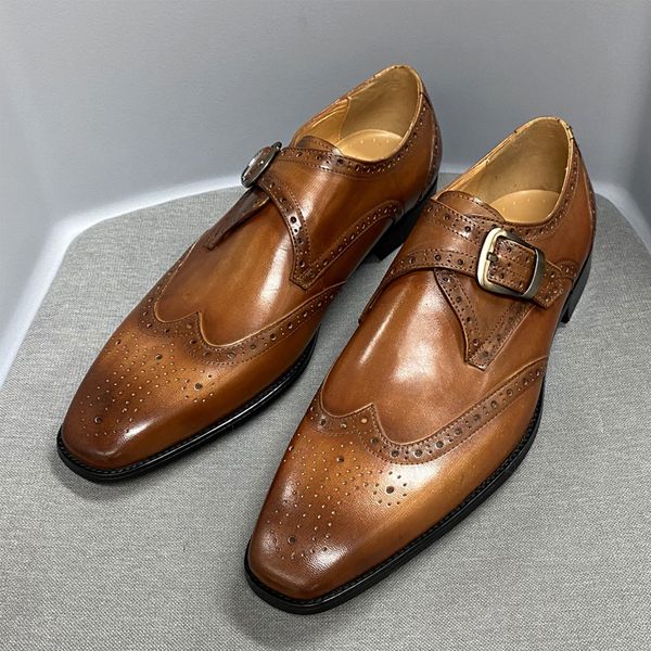 Sapatos de couro de vaca genuínos negócios casual masculino britânico vestido formal brilhante oxford preto tamanho grande hasp 2023 primavera