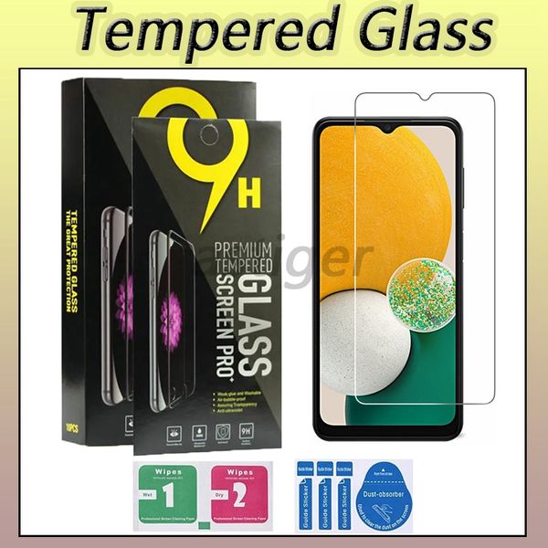Displayschutzfolie aus gehärtetem Glas für Samsung Galaxy A01 Core A11 A21 A31 A51 A71 A81 A91 A02S A12 A22 A32 A42 A52 A72 4G 5G Schutzfolie 9H 0,33 mm 2,5D mit Einzelhandelsverpackung