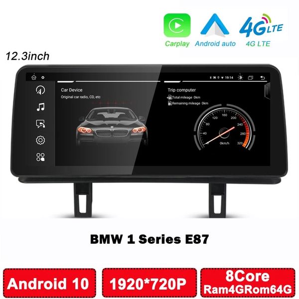 12.3 ''Android Car Multimedia Player Radio Per BMW Serie 1 E81 E82 E87 E88 SIM Carplay IPS Touch Screen GPS navi Stereo