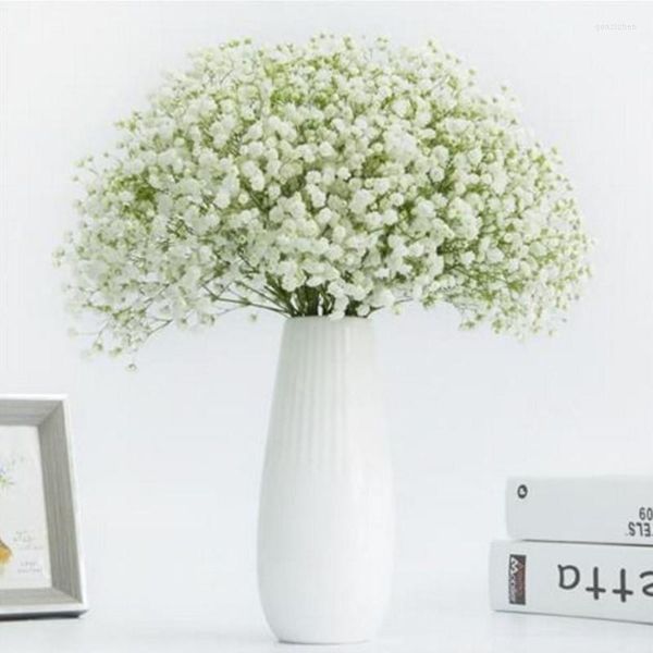 Flores decorativas 30 GyPsophila de gipsophila seca Babysbreath Preserve Floral Bouquet Party Party Home Cenário Decoração Diy Craft