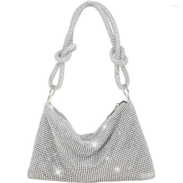 Bolsas de noite bolsa hobo shinestone para mulheres chiques sparkly bolsa brilhante