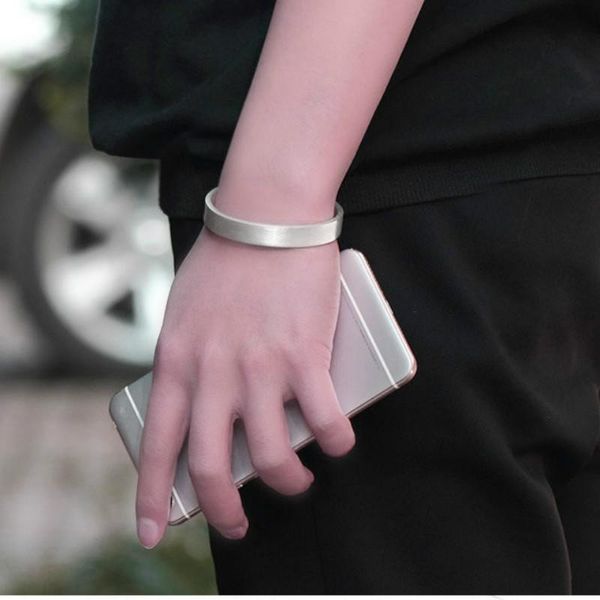 Armreif Koreanische Version von versilbertem Draht Offenes Armband Mode Retro Einfaches Paar Schmuck Hersteller Großhandel