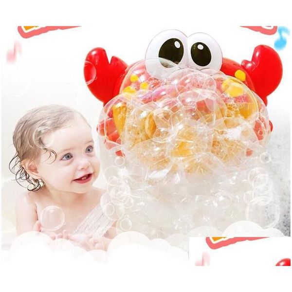 Giocattoli di intelligenza 48 Pz / lotto Corea Bubble Crabs Per Bambini Divertente Bagno Music Maker Vasca Da Bagno Piscina Nuoto Sapone Hine Bambini Bagno Bab Dhfzh