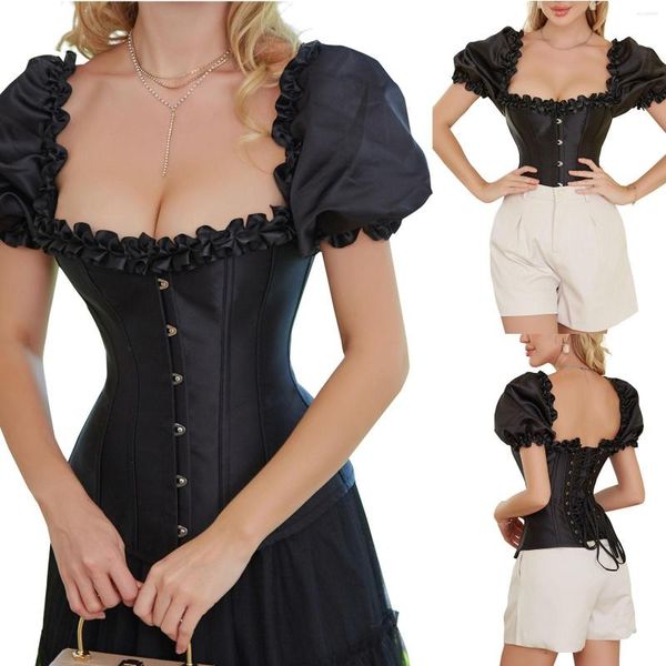 Intimo modellante da donna Corsetto Top Petto sexy Tenendo vita Pancia stretta Cosing Osso di gomma Bottoming Modellamento del corpo Standard più elevati Pelle