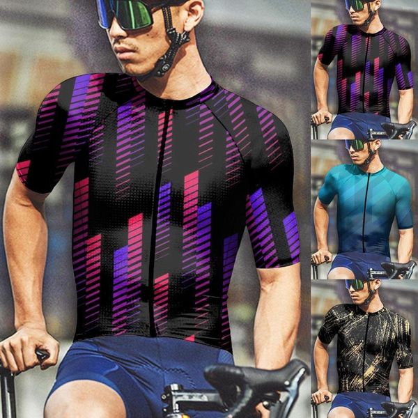 Herren-T-Shirts, athletisches Langarm-Shirt, tailliert, für Herren, Sommer, modisch, lässig, mit 3D-Digitaldruck, Strumpfhosen