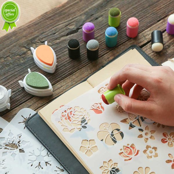 Sünger Parmak Daubers Köpük Boyama Mürekkep Pad Damgalama Fırçası DIY Scrapbooking Çizim Damgalama Boyama Sanat El Sanatları Araçları