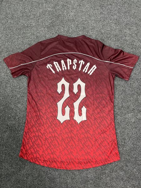 Camisetas masculinas TRAPSTAR MESH Jersey Blue Black Red Men Sportswear T-shirt00000