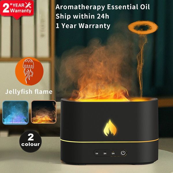 Dampfer Flamme Luftbefeuchter Ultraschall Aromatherapie Luftbefeuchter Diffusoren Vulkan Nebel Maker Duft Ätherisches Öl Aroma Difusor 230515