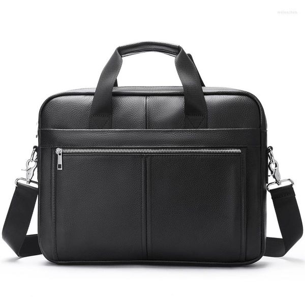 Seesäcke, Herren-Aktentaschen, echtes Leder, Anwalts-/Bürotasche für Herren, Laptop-Dokumente