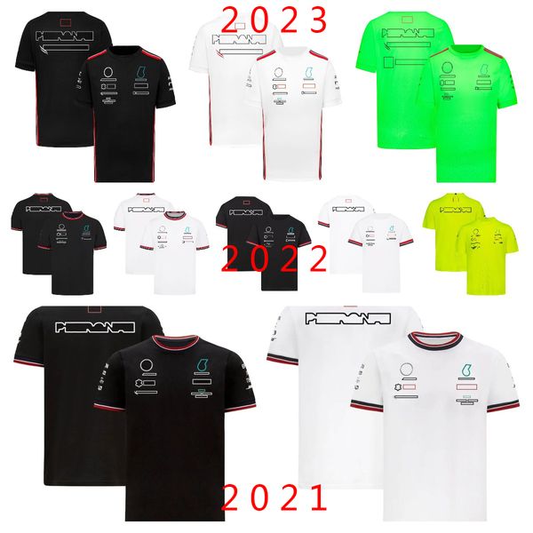 F1 yarış takım elbise Erkek ve Kadın Moda Plus Boyut T-Shirt Leisure Sports Hızlı Kurutma T-Shirt Araba Logosu özelleştirilebilir.