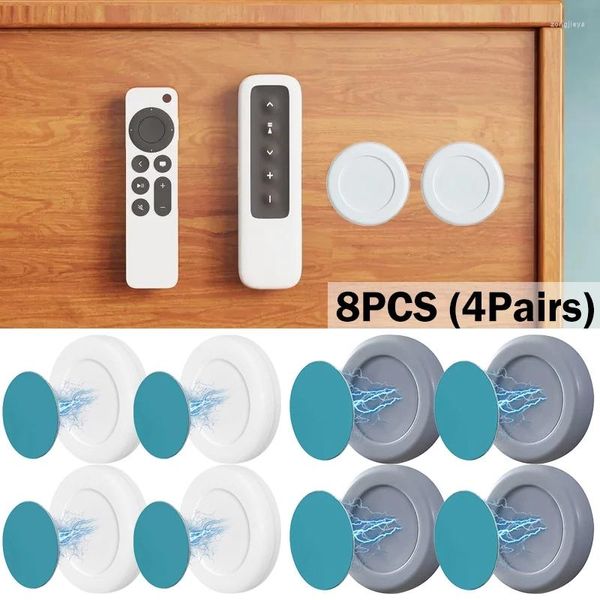 Ganchos Montagem magnética Montagem de parede forte gancho de imbecil para adesivo de geladeira Armário de armazenamento de controle remoto Organizador doméstico