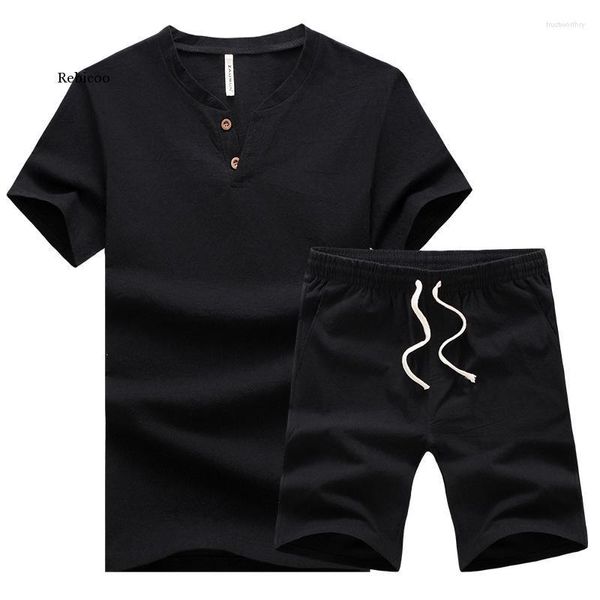 Pantaloncini da uomo Estate Set di alta qualità T-Shirt Uomo Abbigliamento di marca Tuta a due pezzi Tuta Moda Magliette casual Set fitness