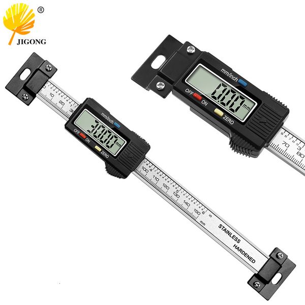 Vernier kaliperler paslanmaz çelik yatay dikey dijital ekran cetvel LCD ekran seviye kaliper 0-15cm 230516