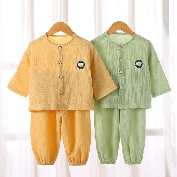 Roupas de roupas para criança menino roupas de menino primavera verão garotas conjuntos de pijamas de pijamas para crianças roupas de cama de dormir para meninos roupas caseiras roupas infantis 230516