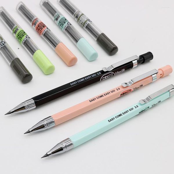 Kawaii Candy Farbe Test Mechanische Bleistift 2,0mm 2B Bleistifte Für Schreiben Kinder Mädchen Schule Liefert Koreanische Schreibwaren Geschenk