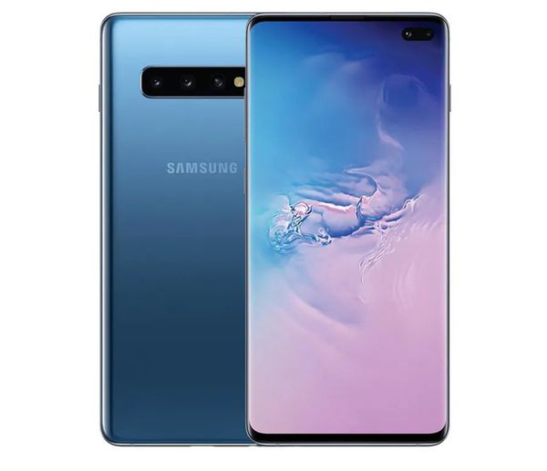 Generalüberholtes Samsung Galaxy S10 Plus G975U 4G Mobiltelefon 8 GB 128 GB Octa Core 6,4 Zoll 5 Kameras Snapdragon 855 NFC Android entsperrtes Smartphone
