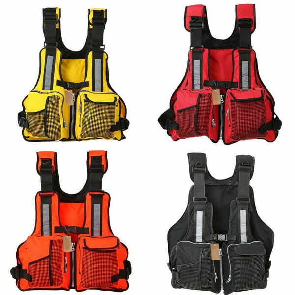 Vida Bóia da Vida Bóia adulta colete salva -vidas Ajusta Multi Pocket Pocket Life Jacket Casa Canoek Canoeing Fly Pishing Watersport Aid colete 230515