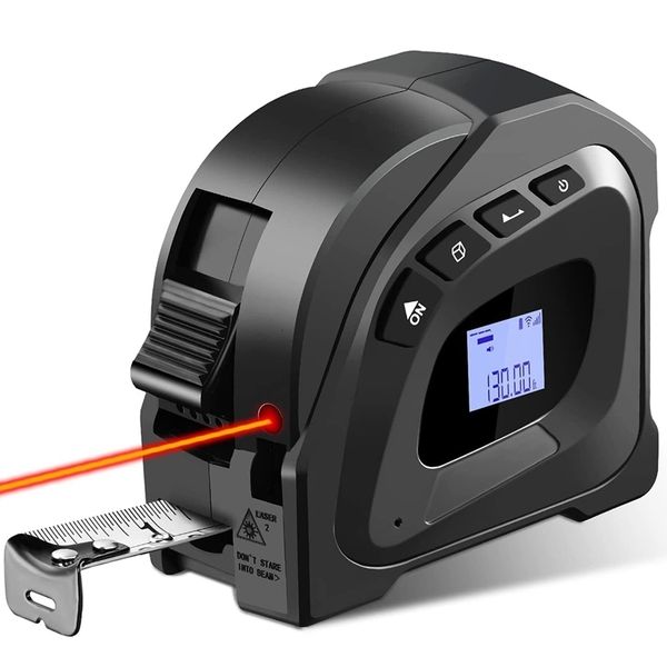 Maßbänder Digitales Laser-Maßband 2-in-1-Maßband Lasermaß 131 Fuß/40 m Maßband 16 Fuß/5 m AutoLock 230516