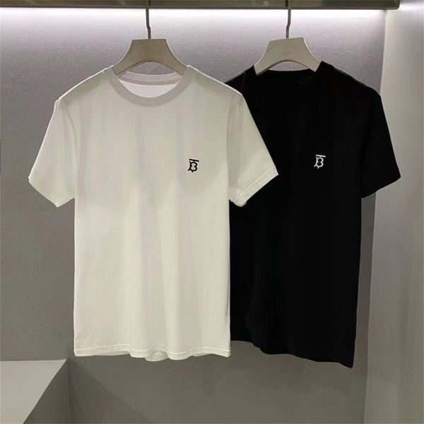 camiseta designer masculina camisa de verão masculino t-shirt senhoras lixo camiseta de moda casual camisetas preto e branco tshirts bordados luxo