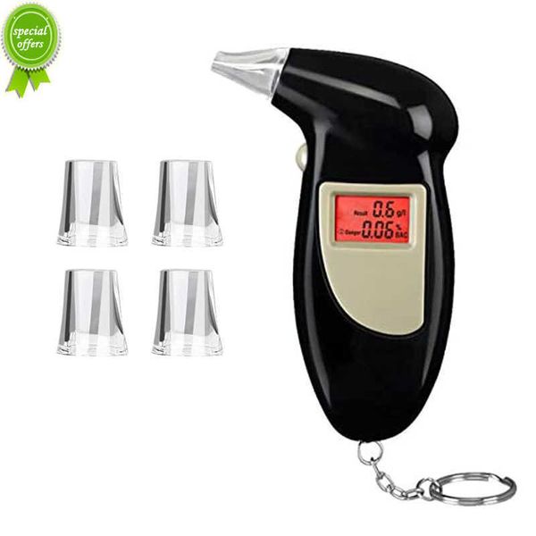 Yeni 1 PCS Handheld Arka Işığı Dijital Alkol Test Cihazı Dijital Alkol Nefes Test Cihazı Breathalyzer Analizör LCD Dedektör Arka Işık Işığı