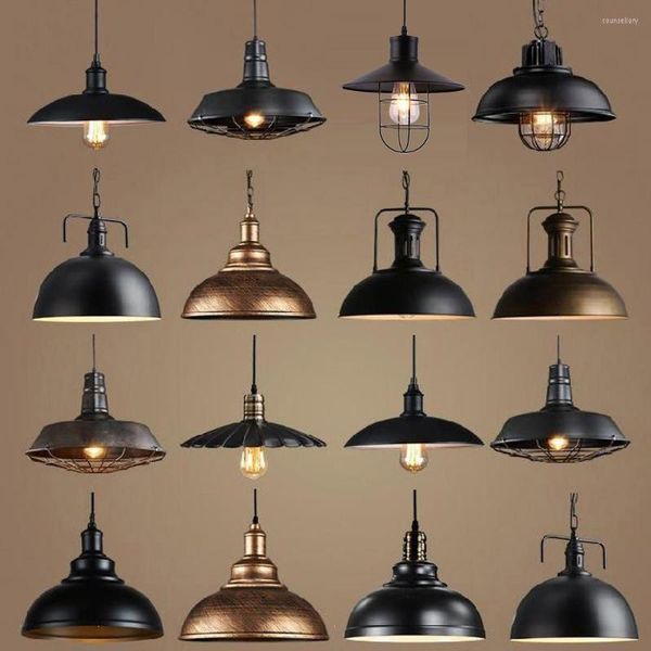 Pendelleuchten Vintage Licht Retro Loft Kronleuchter Lampe E27 Industrie Hängeleuchten LED Edison Home Beleuchtung für Wohnzimmer