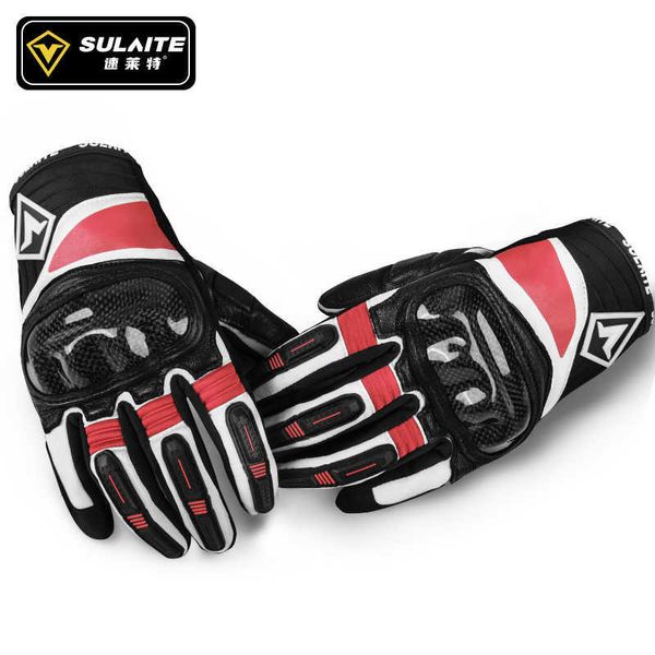 Спортивные перчатки Sulaite Full Finger Cycling Gloves Сенсорные экраны водонепроницаемые мотоциклетные перчатки против проскальзы