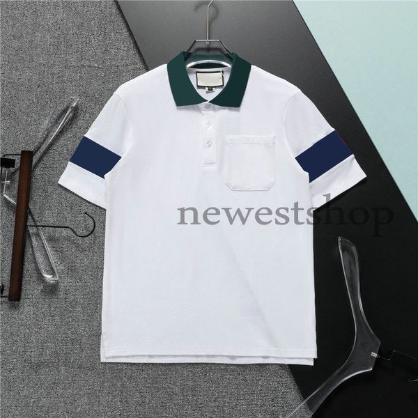 Mix style Summer Mens Plus Tees Polos 2023 Maglietta da uomo firmata da donna Lettera stampa Polo corta da donna T-shirt Street Casual risvolto Magliette