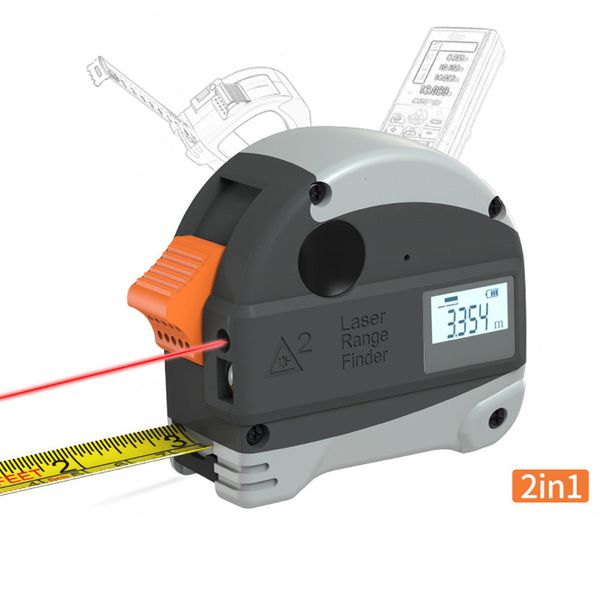 Maßbänder Laserbandmaß Entfernungsmesser 5 m Maßband Infrarot Hochpräzises intelligentes elektronisches Lineal Gebäudeentfernungsmesser 230516